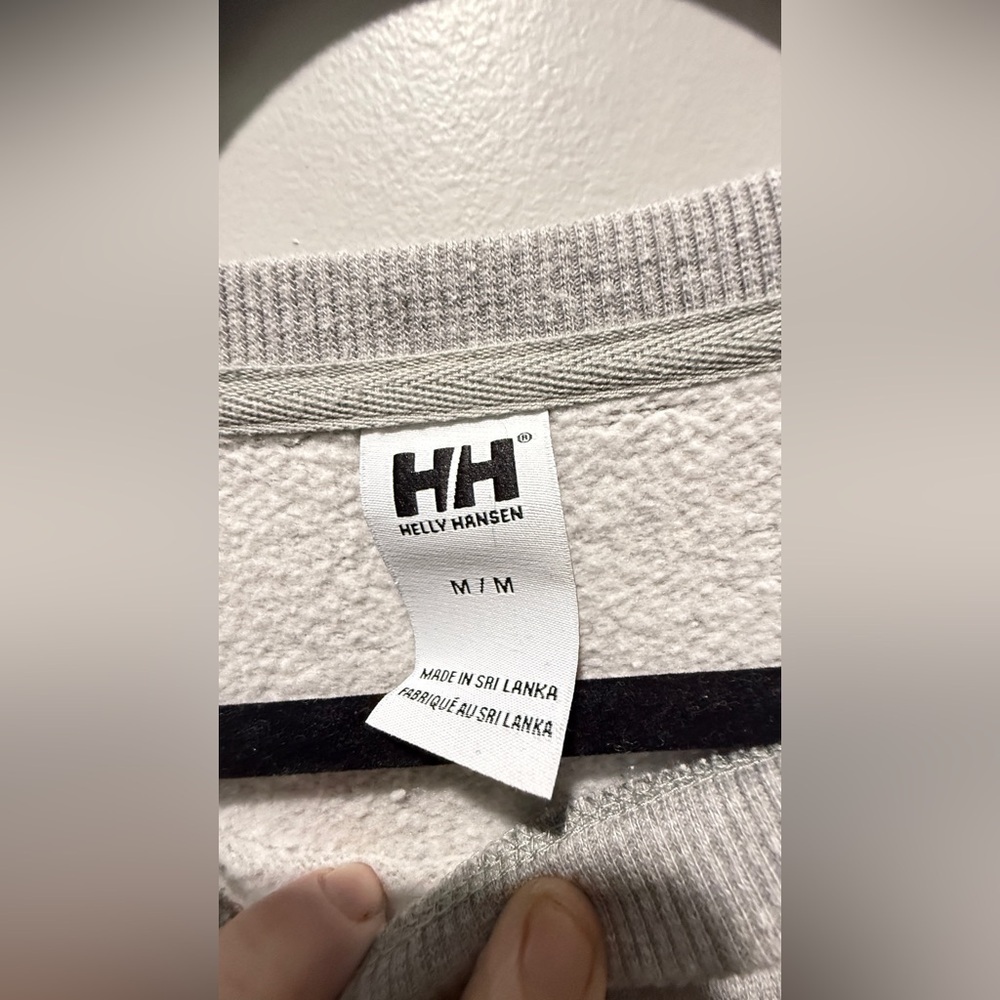 Helly Hansen Men’s Bottle Neck Logo Crew Sweatshirt - Grey - Picture 4 of 5